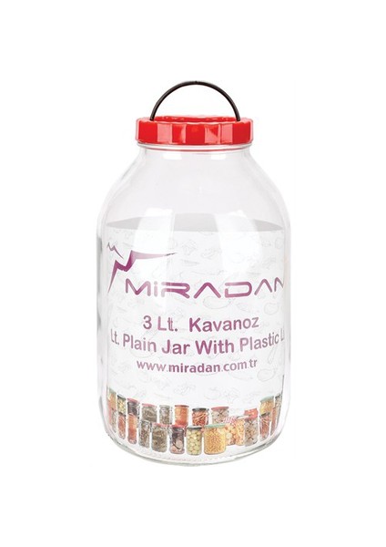 Kapaklı Kavanoz - 3 Lt