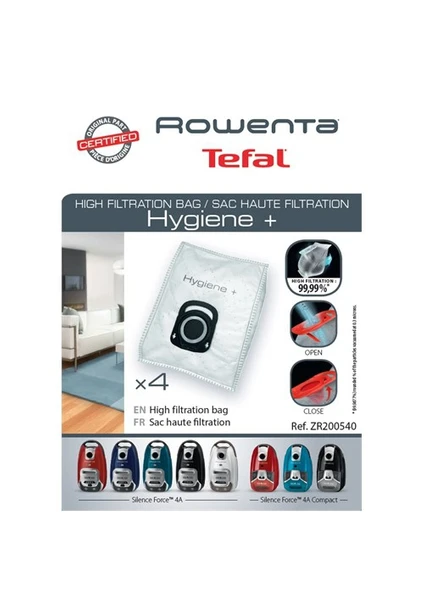 Hygiene+ Toz Torbası(Bir pakette 4 adet)