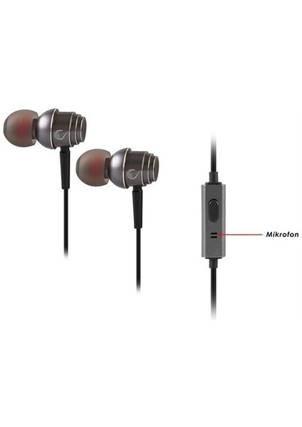 Invoker Mobil Telefon Uyumlu Kulak içi Kulaklık Gri Mikrofonlu Kulaklık fiyatları