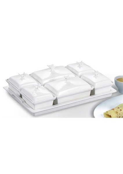 Porselen Kelebek Tutacaklı Kahvaltılık G927