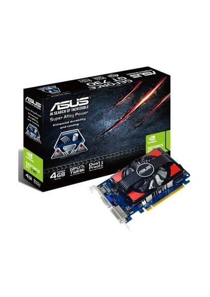 Nvidia GeForce GT 730 4GB 128Bit DDR3 (DX11) PCI-E 2.0 Ekran Kartı (GT730-4GD3)