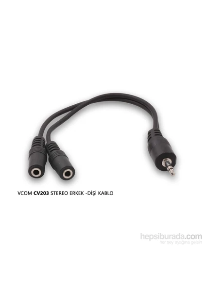 Cv203 3.5 Stereo Erkek To 3.5 Stereo 2-Diş