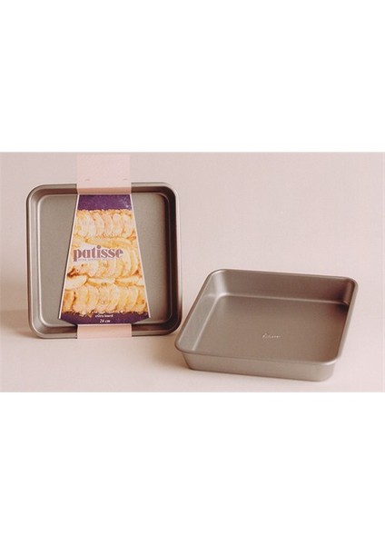Köşeli Tepsi Silver 22 Cm