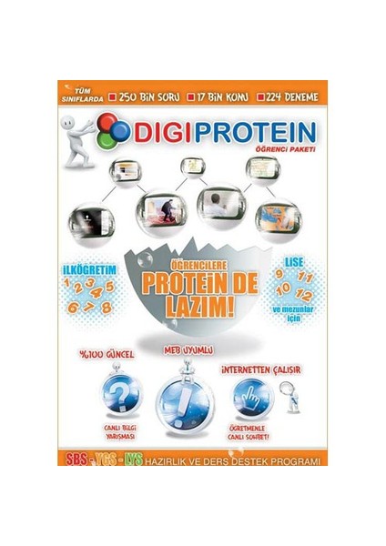 DigiProtein Online Eğitim (SBS-YGS-LYS- Online Ders - Tek Sınıf)