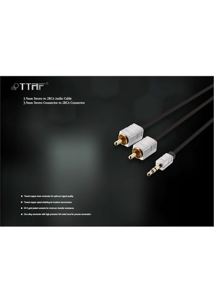 Nano Pro 3.5mm Stereo - 2 RCA Connector Audio Y Kablo 1,5m fiyatları