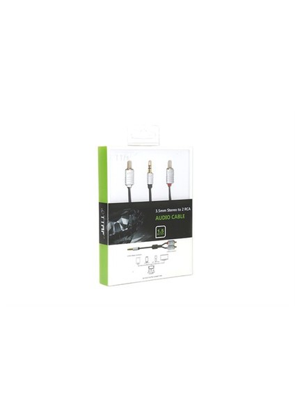 Nano Pro 3.5mm Stereo - 2 RCA Connector Audio Y Kablo 1,5m fırsatları