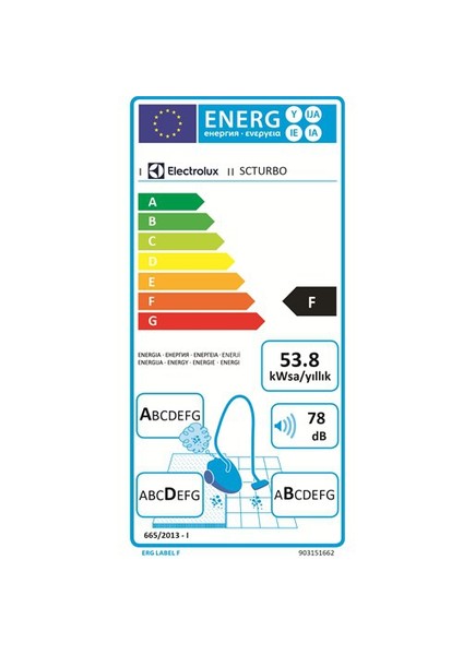 Supercyclone Turbo Başlıklı Toz Torbasız Elektrikli Süpürge SCTURBO