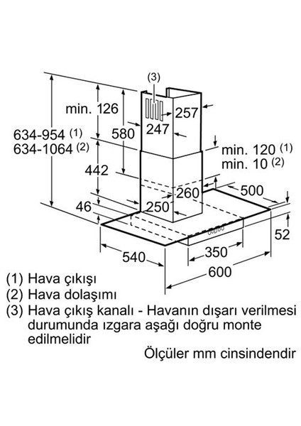 DWA06D650 Çelik Duvar Tipi Camlı Tasarım Davlumbaz fiyatları