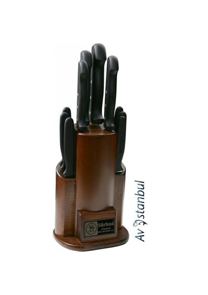 Sürmene 61504 Mutfak Bıçakları Seti Pimli (10' Lu Set)
