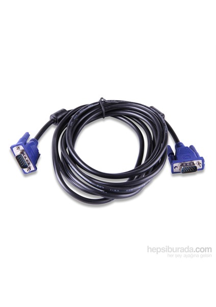 VGA1.5 15 Pin Filtreli 1.5M Erkek Erkek Monitör Kablo (Q-VGA1.5)