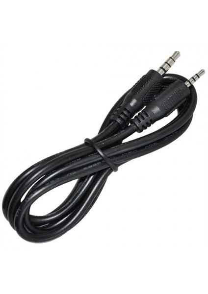 4 Kutuplu 3.5Mm Stereo Ses Kablosu - Siyah - 5M