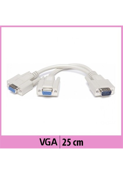 Ti-Mesh Çoklayıcı Vga Kablosu - 25Cm