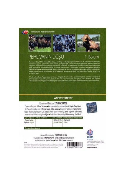 Pehlivanın Düşü (TRT Arşiv Serisi 072) ( DVD )