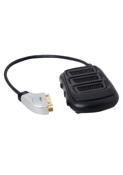 Slx-Sc35 Scart To 3 Scart Çoklayıcı Metal Kasa Altın Uçlu Kablo