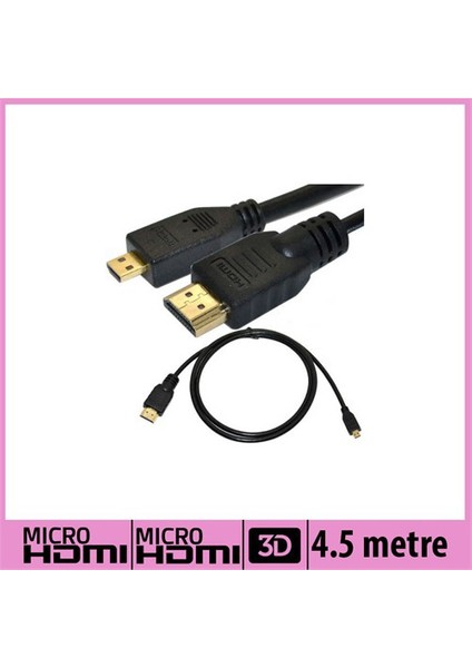 Hdmı 1.4 / Mikro Hdmı Kablo Hec - 4,5M