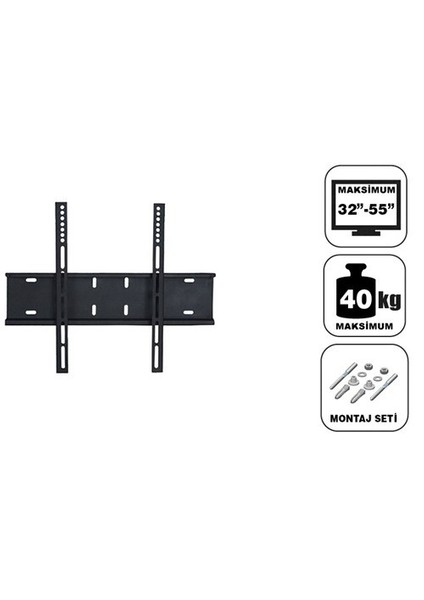 32''-55'' Sabit A Plus Duvar Askı Aparatı