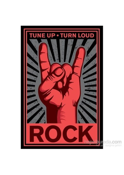 Maxi Poster Rock Hand Tune Up Turn Loud