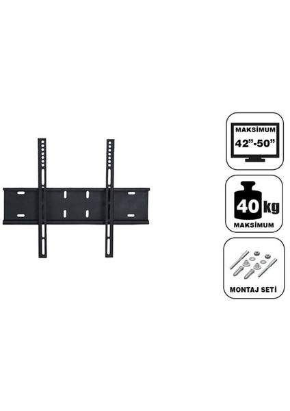 42''-50'' Sabit A Plus Duvar Askı Aparatı
