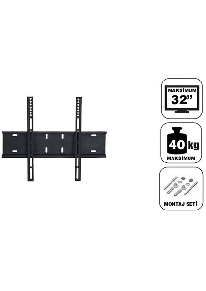 32'' A Plus Sabit Duvar Askı Aparatı