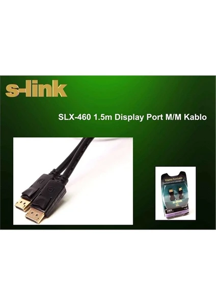 Slx-460 1.5M Display Port M/M Kablo