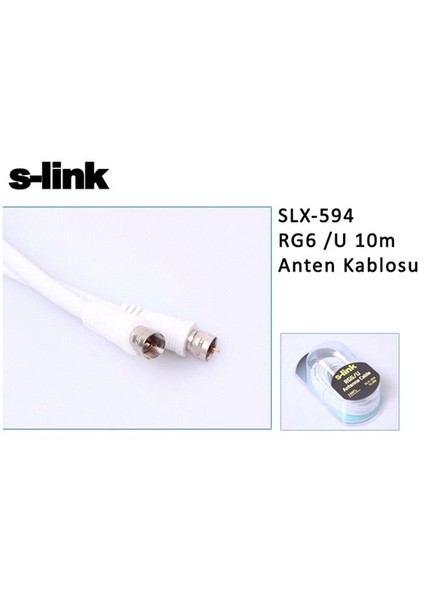 Slx-594 Rg6 /U 10M Anten Kablosu