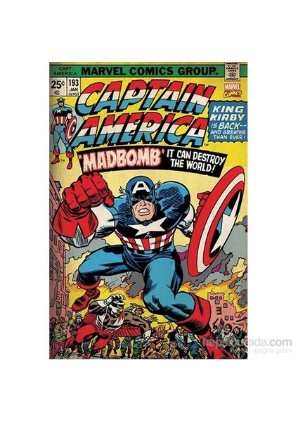 Maxi Poster Marvel Retro Captain America-Madbomb fiyatları