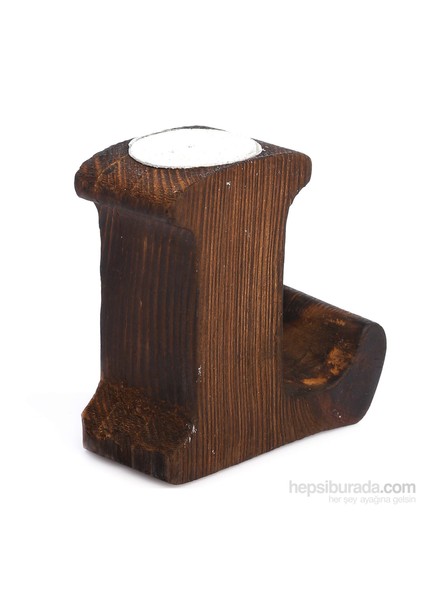 Ahşap Dekoratif L Harfi Mumluk fiyatları