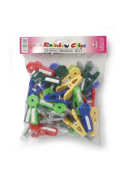 Bora Plastik Plastik Mandal Desenli (36 adet) BO688