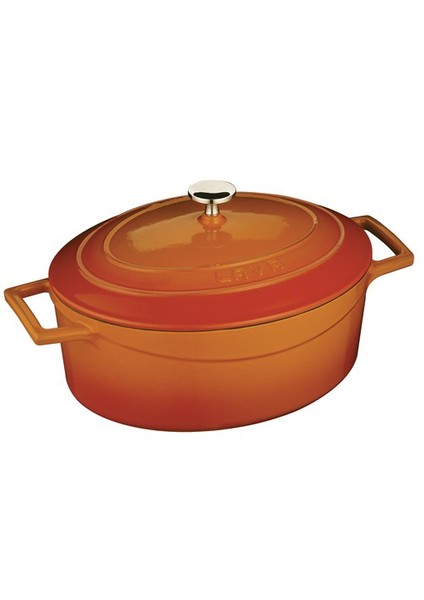 Oval Tencere - Çap(Ø)25 cm. Turuncu