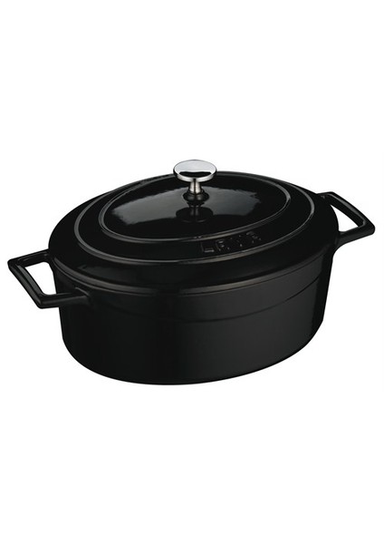 Oval Tencere - Çap(Ø)25 Cm. Siyah