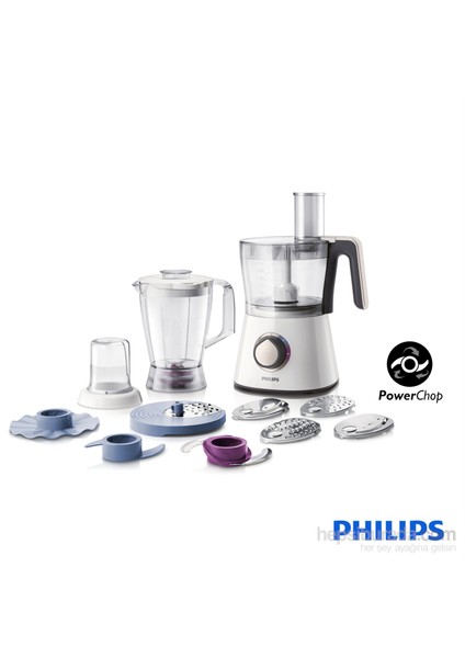HR7761/00 Viva Collection Blender ve Öğütücü El Değirmeni ile Mutfak Robotu