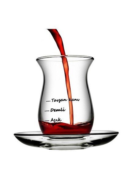 4 Lü Çayımın Demi Çay Seti