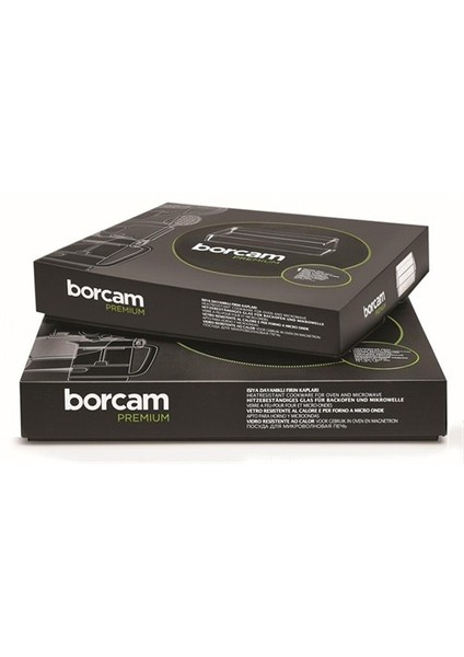 Borcam premium Küçük Kare Fırın Kabı