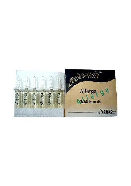 Allerga Tabii Keratin Saç Bakım Dökülme Önleyici Ampuller