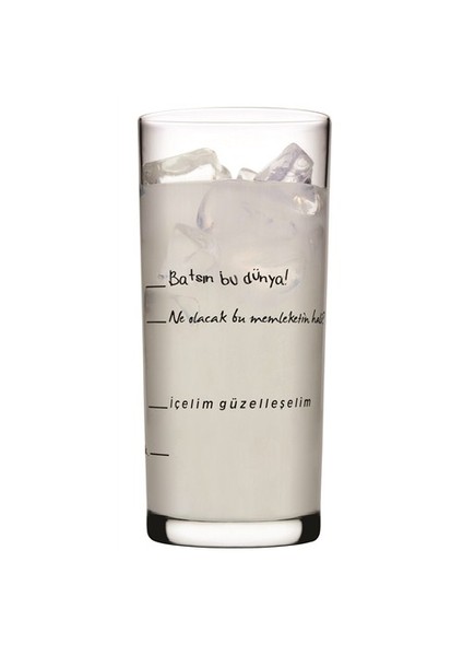 İçelim Güzelleşelim Rakı Bardağı 6'Lı