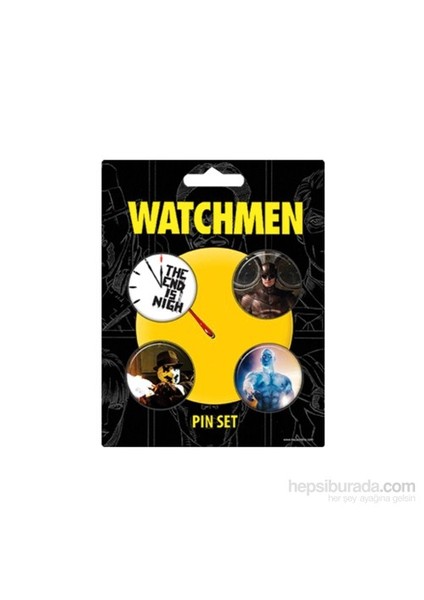 Watchmen The End İs Nigh Pin Set Of 4 Rozet Seti