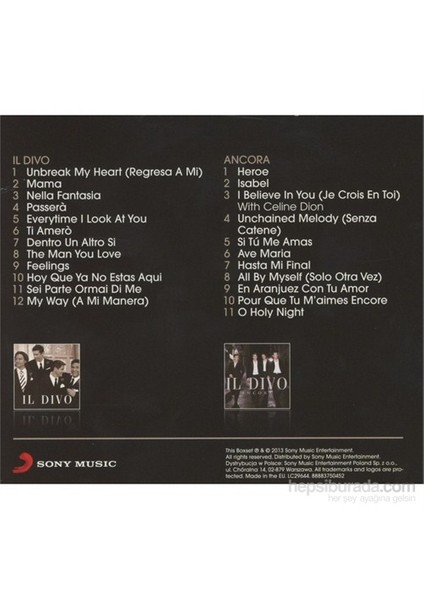 IL Divo - IL Divo & Ancora (2 Albüm)