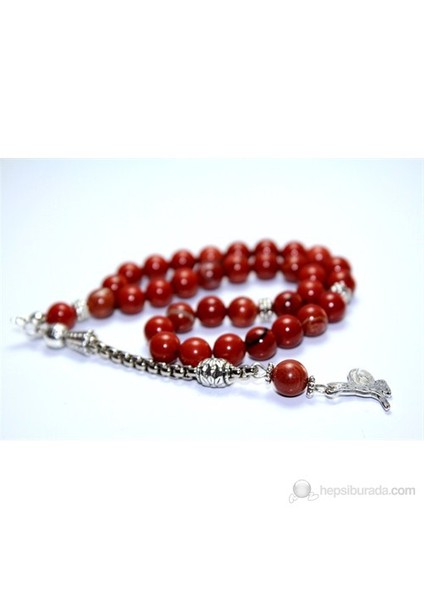 Jasper Taşı Tesbih 8 mm Küre Kesim