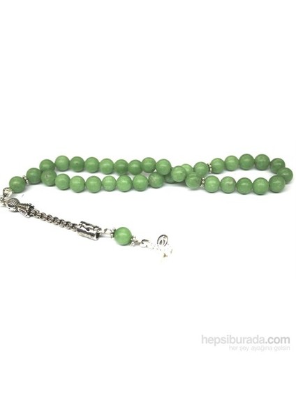 Yeşil Akik Taşı Tesbih 8 mm Küre Kesim fiyatları