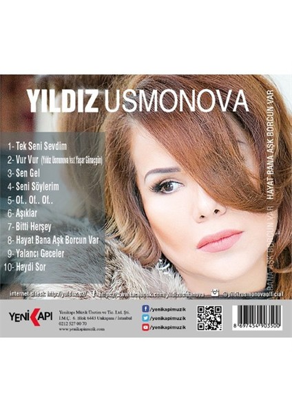 Yıldız Usmanova - Hayat Bana Aşk Borcun Var ( CD )