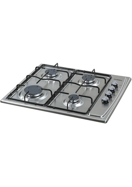 LX-410BF Inox 4 Gözü Gazlı Ankastre Ocak-Doğalgaz