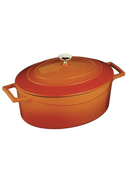 Oval Tencere - Çap(Ø)27 cm. Turuncu