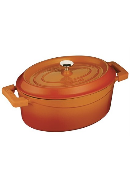 Oval Tencere - Çap(Ø)27 cm. Turuncu