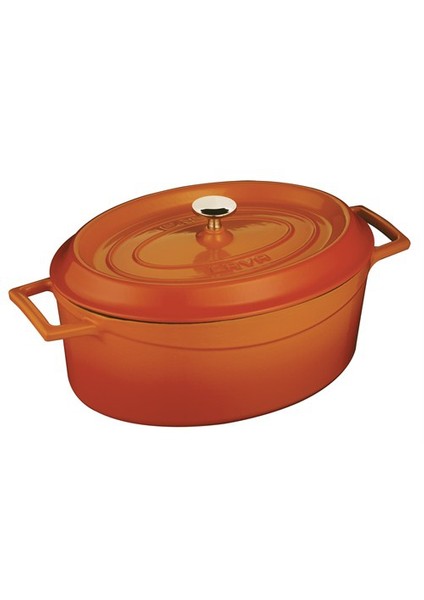 Oval Tencere - Çap(Ø)27 cm. Turuncu