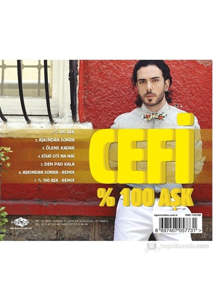 Cefi - % 100 Aşk CD fiyatları