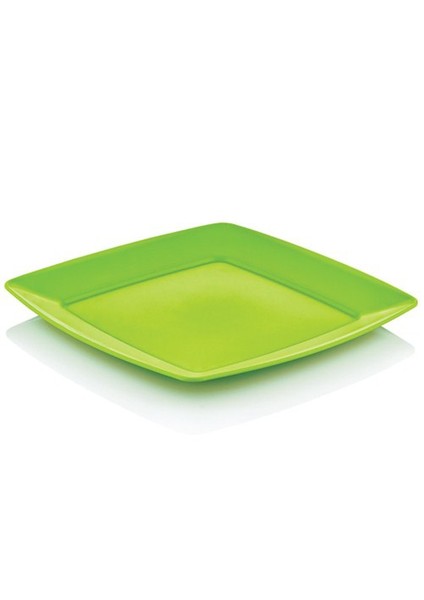 Plastik Kare Servis Tabağı 6 Lı