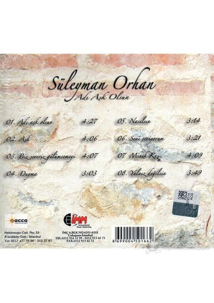 Süleyman Orhan - Adı Aşk Olsun