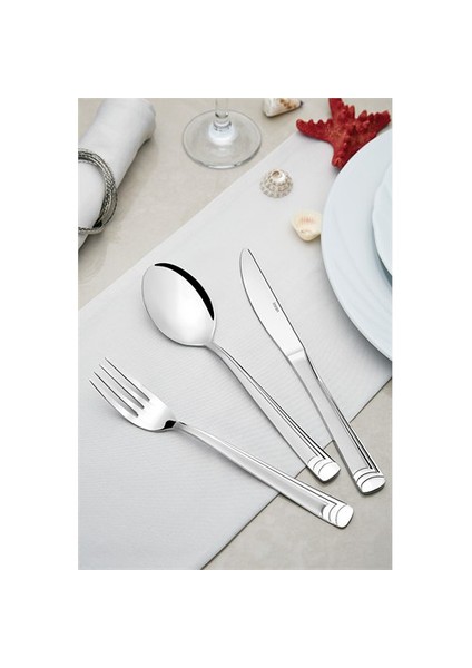 Karanfil Sade 89P Kutulu Yemek Takımı