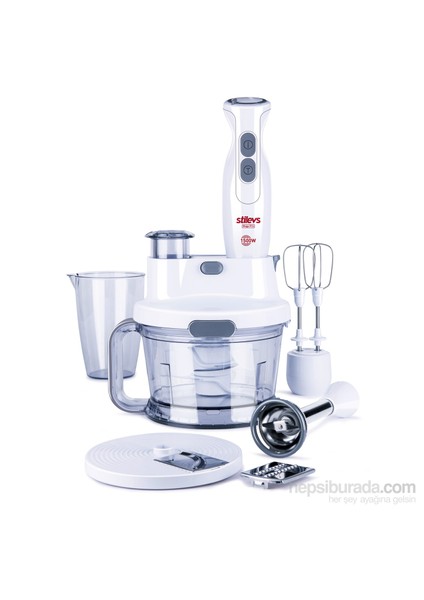 Mago Pro El Blender Seti - Beyaz&Gri