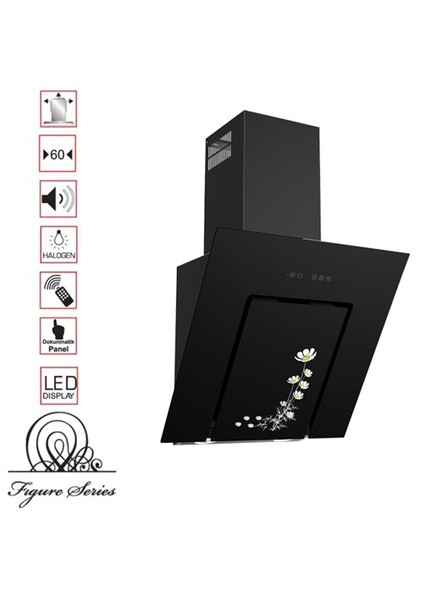 Lumex 6035 Papatya 60 Cm Dekoratif Yatay Cam Davlumbaz fiyatları